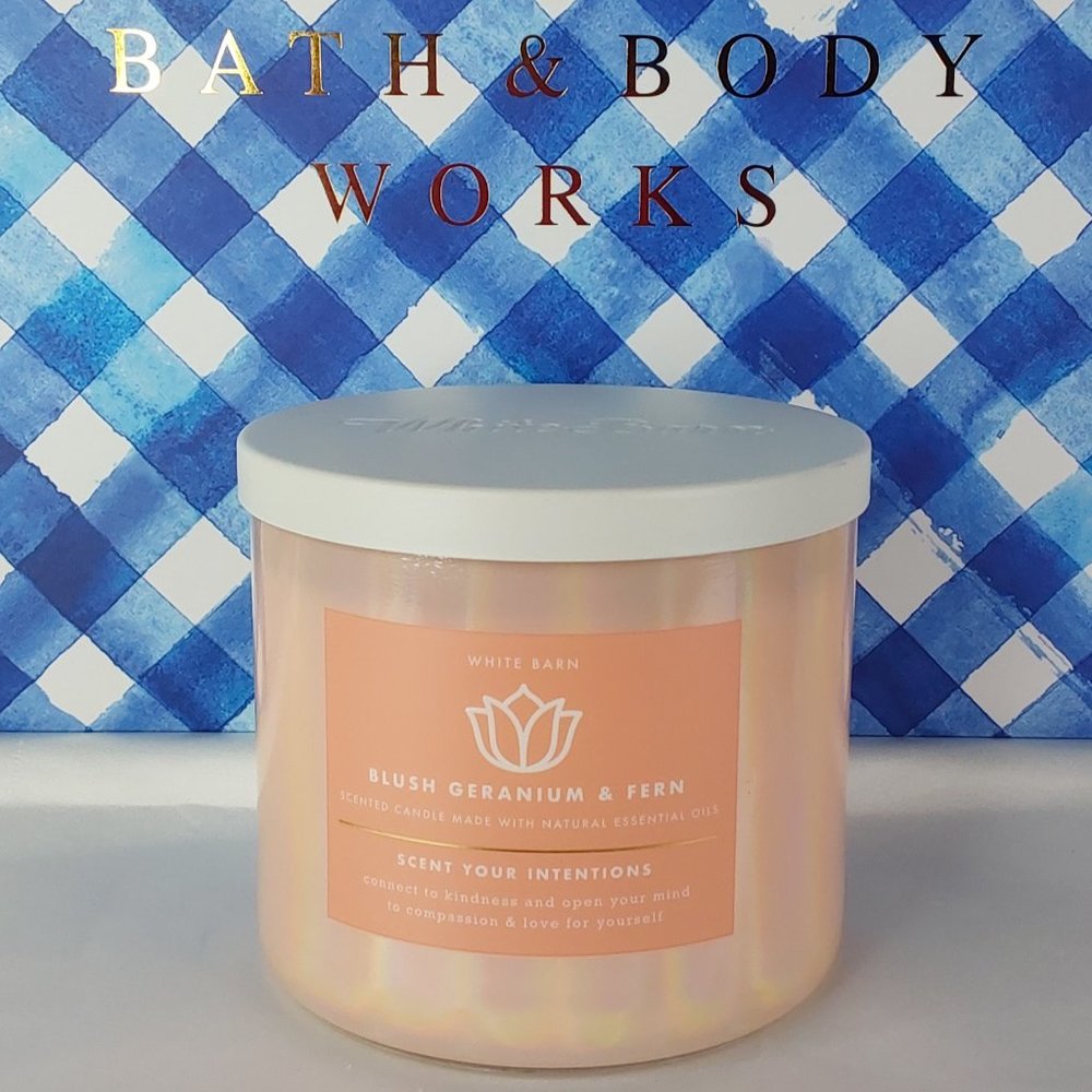 BATH & BODY WORKS 'SCENT YOUR INTENTIONS' 'BLUSH GERANIUM & FERN' IRIDESCENT - Picture 2 of 12